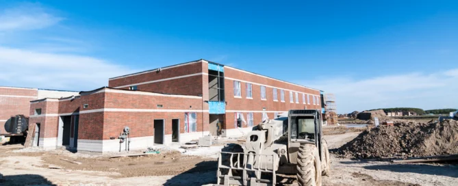 School Under Construction.