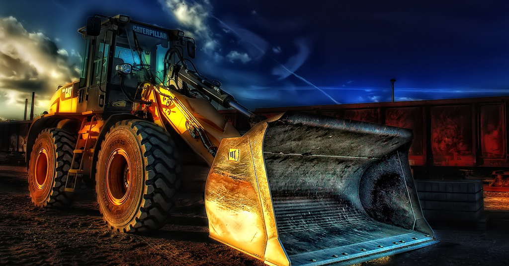 cooling looking dump truck on construction site.