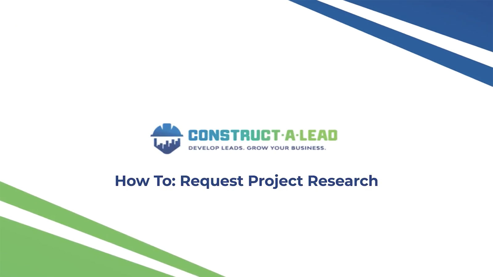 How to request project research video thumbnail.