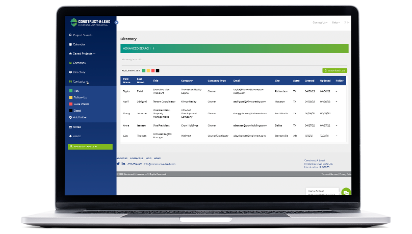 Cal Screen Add Contacts
