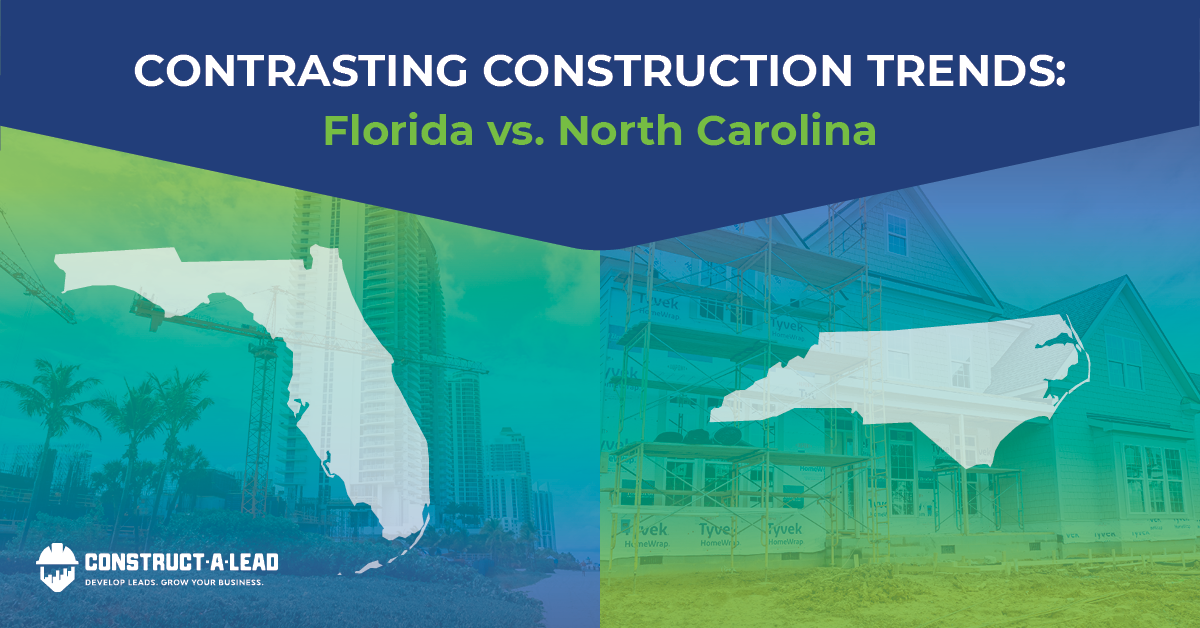Contrasting Construction Trends: Florida vs. North Carolina
